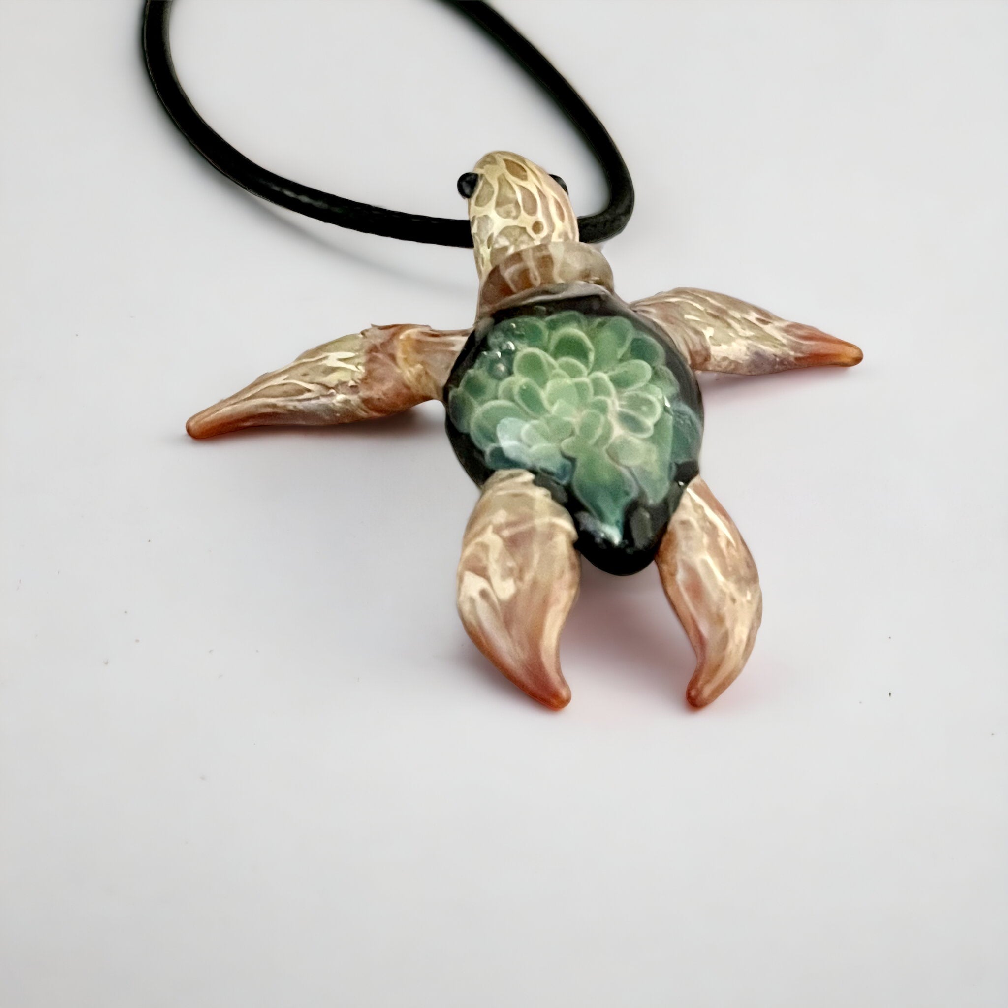 Sea Gems sterling silver and Abalone shell Sea Turtle necklace – Amber Bay
